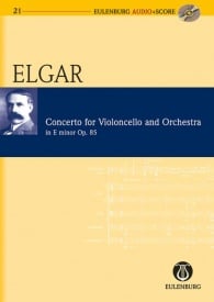 Elgar: Concerto E minor Opus 85 (Study Score + CD) published by Eulenburg